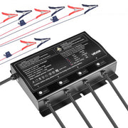 VEVOR IP68 Marine Battery Charger – 4 Banks, 10 A / 12 V each