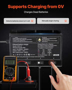 VEVOR IP68 marinebatterilader – 4 banke á 10 A / 12 V – detaljebillede 5