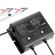 VEVOR IP68 marinebatterilader – 2 banke á 5 A / 12 V – officielt VEVOR produktbillede