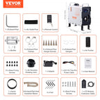 VEVOR dieselvarmer 2 kW 12/24 V – alt-i-én med Bluetooth og CO-alarm – billede 7