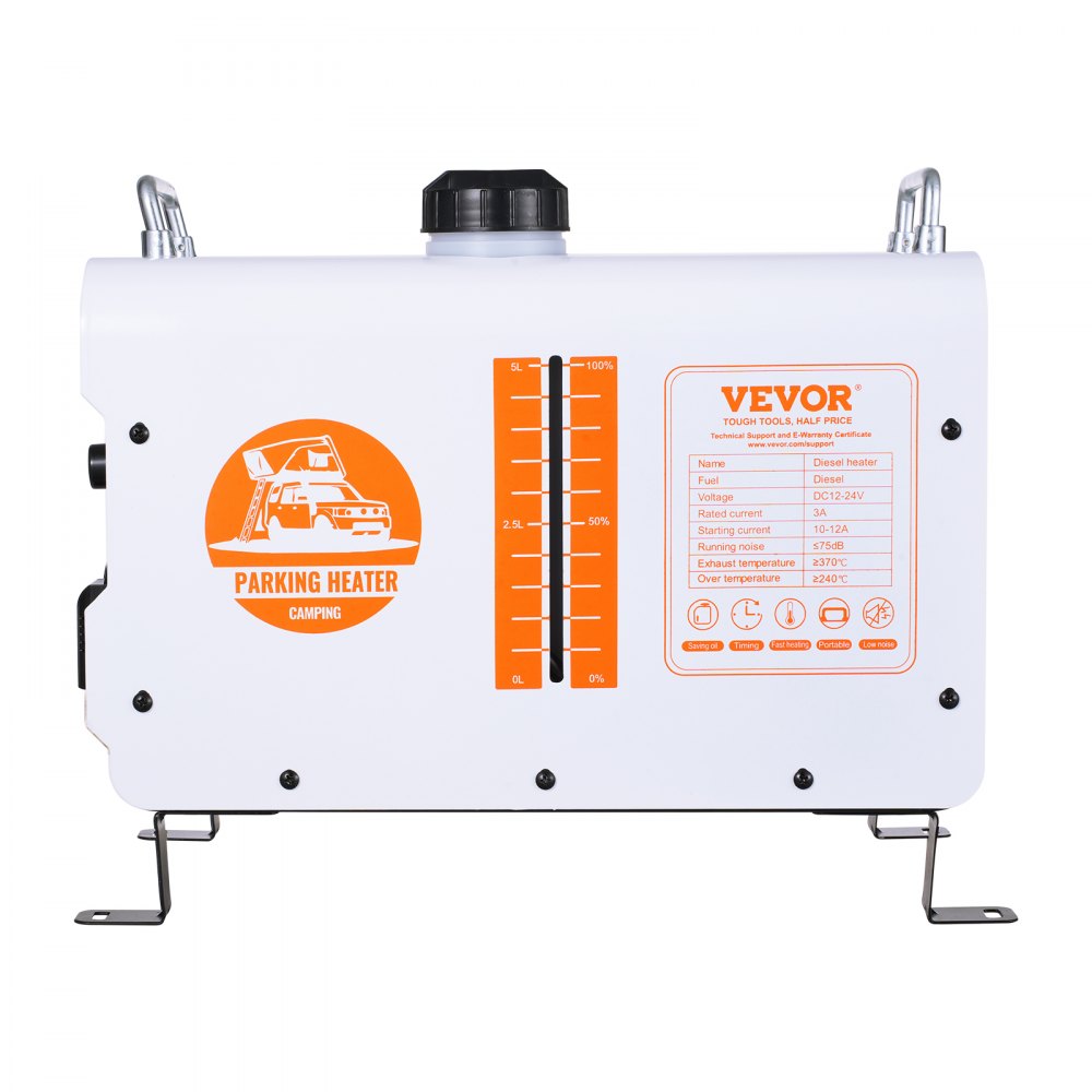 VEVOR dieselvarmer 8 kW 12/24 V – horisontal, Bluetooth og CO-alarm – billede 9