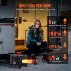 VEVOR dieselvarmer 8 kW 12/24 V – portabel med Bluetooth og CO-alarm – billede 5