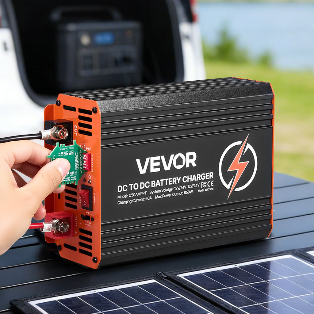 VEVOR DC-DC-lader med MPPT 50 A / 650 W – 12/24 V – detaljebillede 9