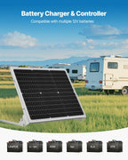 VEVOR 50 W solcelle-vedligeholdelseslader til 12 V batteri – MPPT – detaljebillede 5
