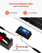 VEVOR 50 W solcelle-vedligeholdelseslader til 12 V batteri – MPPT – detaljebillede 6