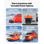 VEVOR dieselvarmer 8 kW 12/24 V – alt-i-én med 4 l tank – billede 5