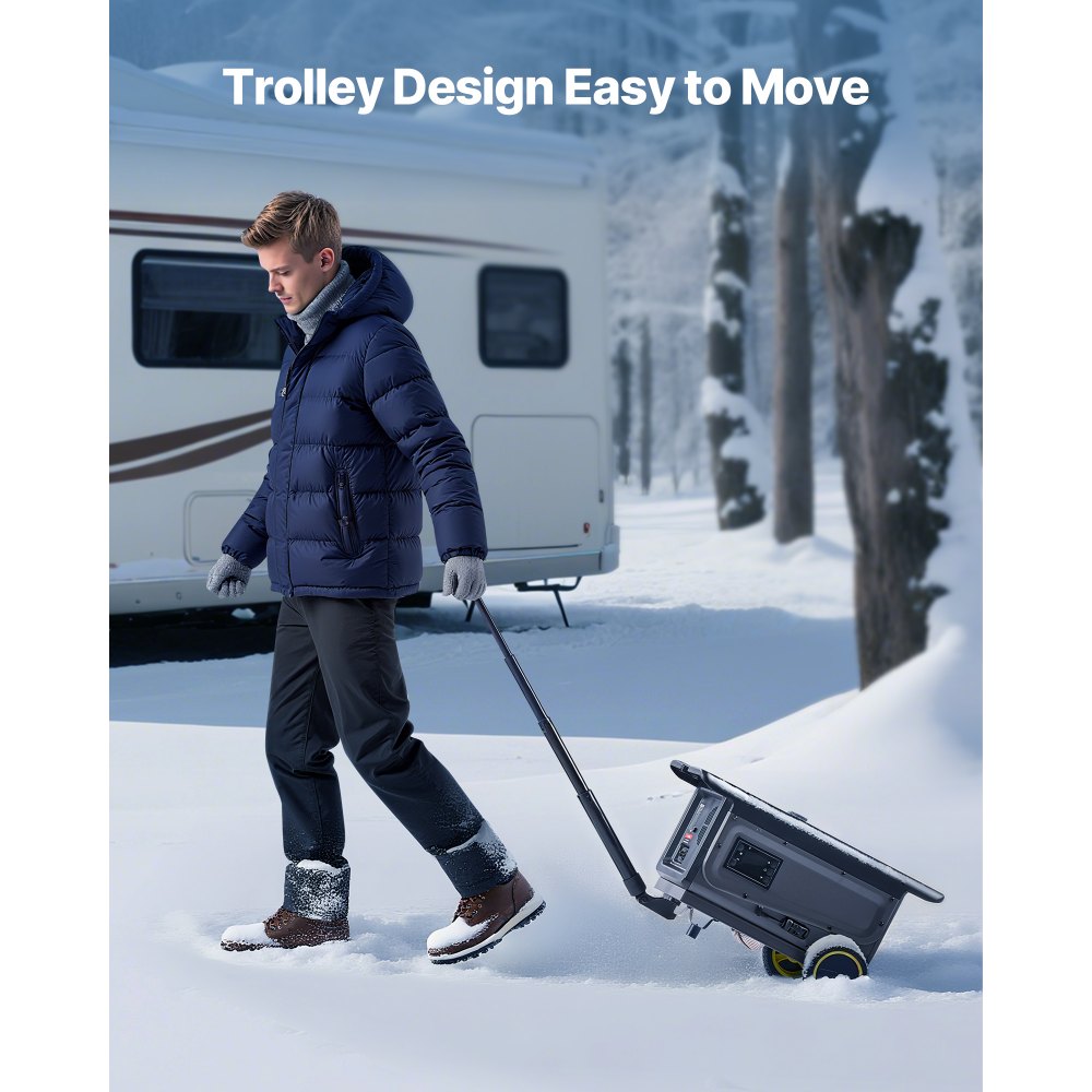 VEVOR dieselvarmer 8 kW 12/24 V – trolley med 5 l tank og Bluetooth – billede 4