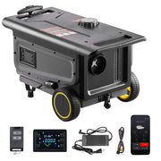 VEVOR dieselvarmer 8 kW 12/24 V – trolley med 5 l tank og Bluetooth