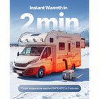 VEVOR dieselvarmer 8 kW 12/24 V – alt-i-én med 5 l tank og Bluetooth – billede 3
