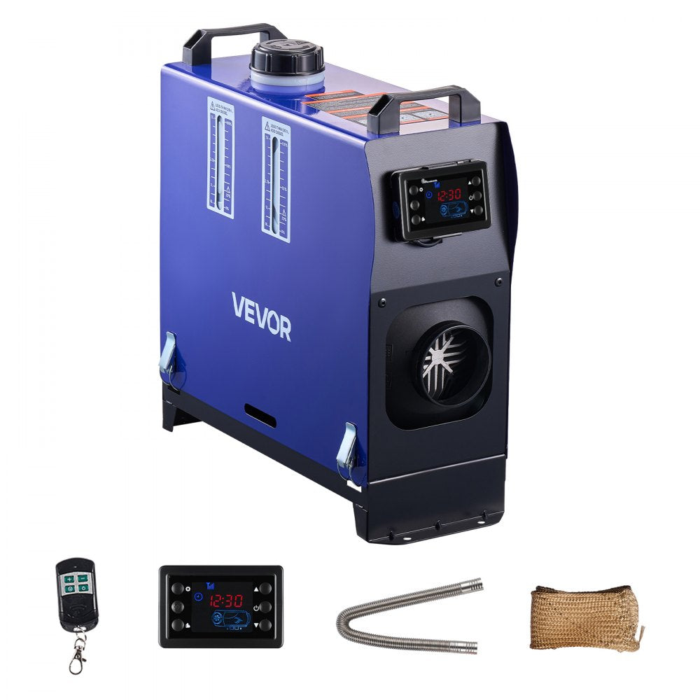 VEVOR dieselvarmer 8 kW 12/24 V – alt-i-én med 5 l tank og LCD