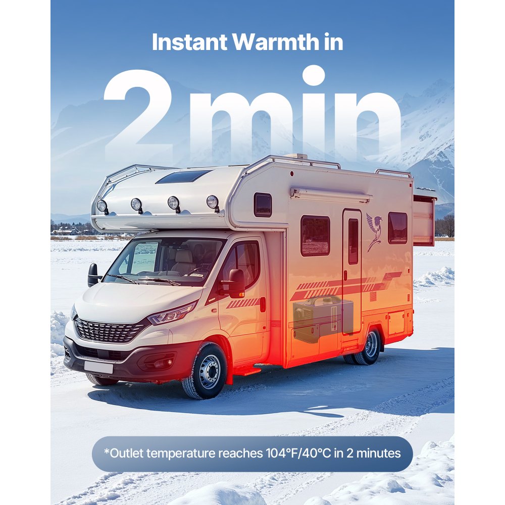 VEVOR dieselvarmer 8 kW 12/24 V – alt-i-én med 5 l tank – billede 3