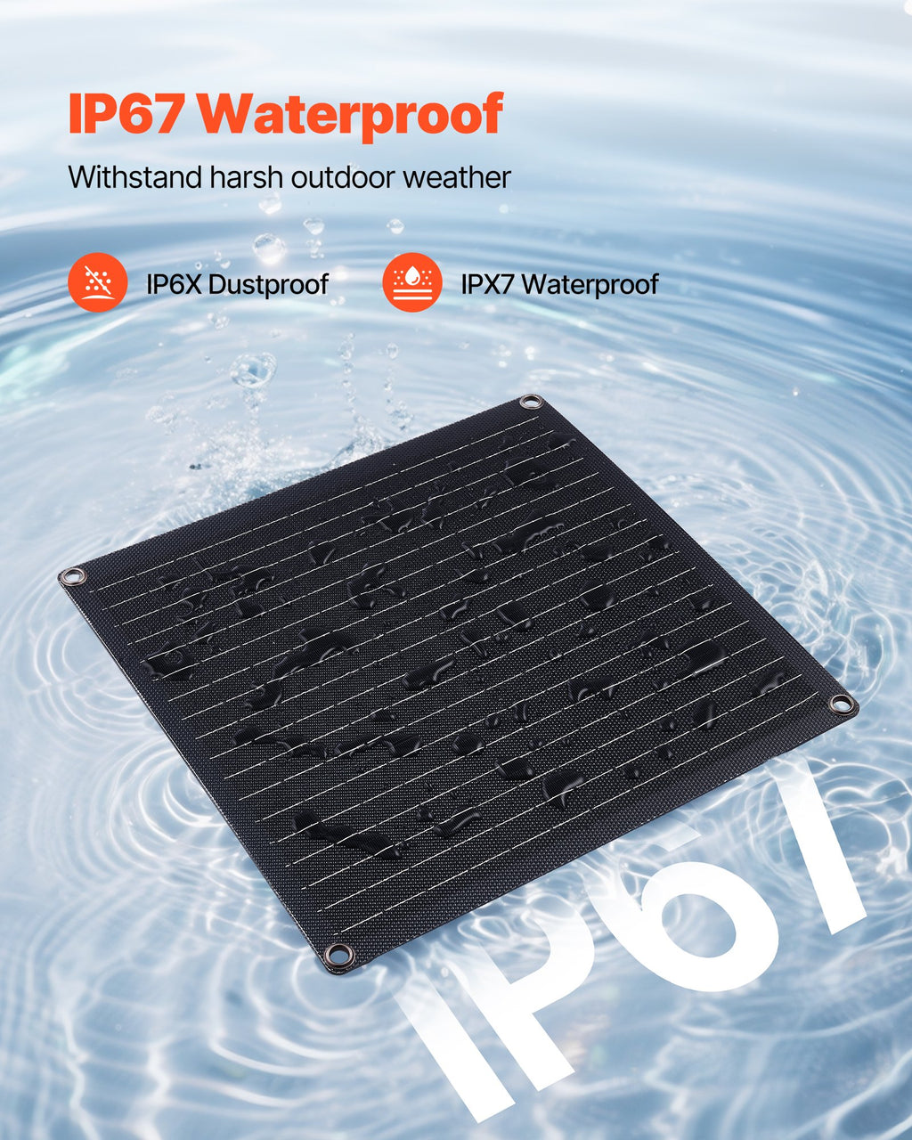 VEVOR 20 W solcelle-vedligeholdelseslader til 12 V batteri – detaljebillede 7