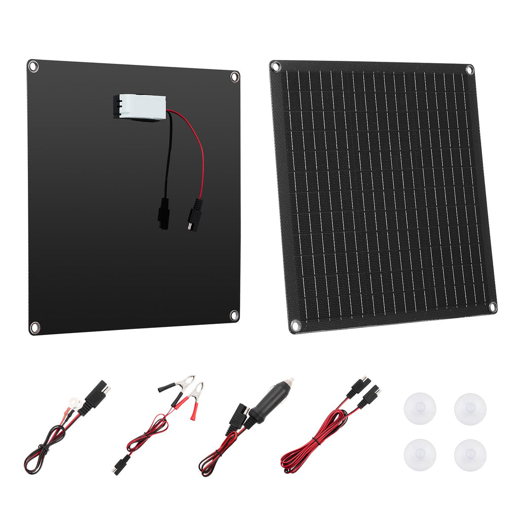 VEVOR 20 W solcelle-vedligeholdelseslader til 12 V batteri – officielt VEVOR produktbillede