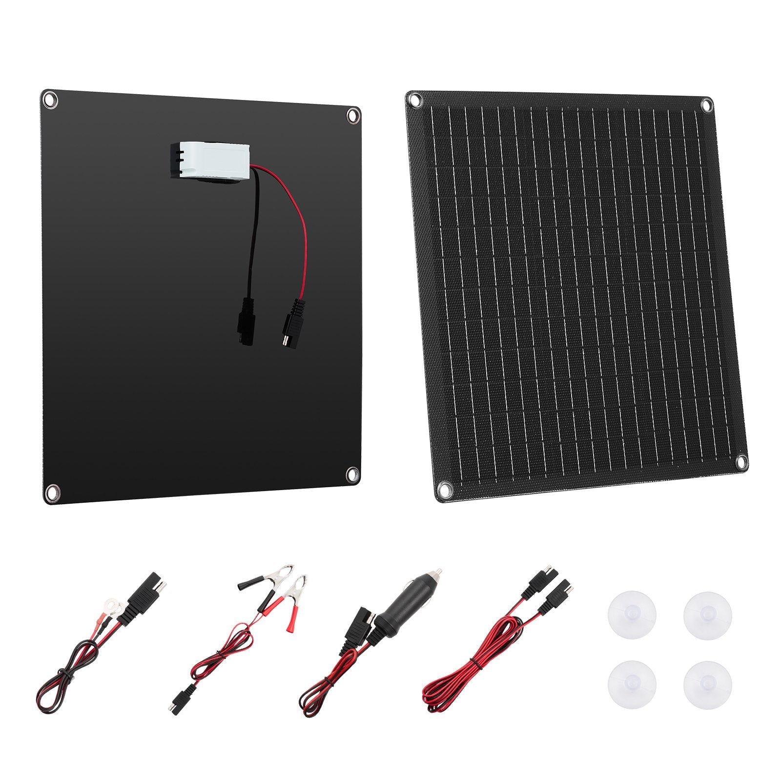 VEVOR 20 W solcelle-vedligeholdelseslader til 12 V batteri – officielt VEVOR produktbillede