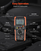VEVOR digitalt TRMS-multimeter – 6000 counts, auto-range – detaljebillede 7
