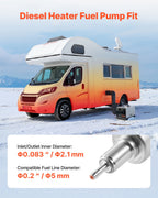 VEVOR doseringspumpe 12/24 V til 2/5/8 kW dieselvarmer – detaljebillede 3