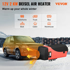 VEVOR dieselvarmer 2 kW 12 V – komplet sæt med 10 l tank – billede 2