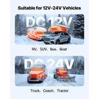 VEVOR dieselvarmer 8 kW 12/24 V – blåt LCD og forvarmning – billede 6