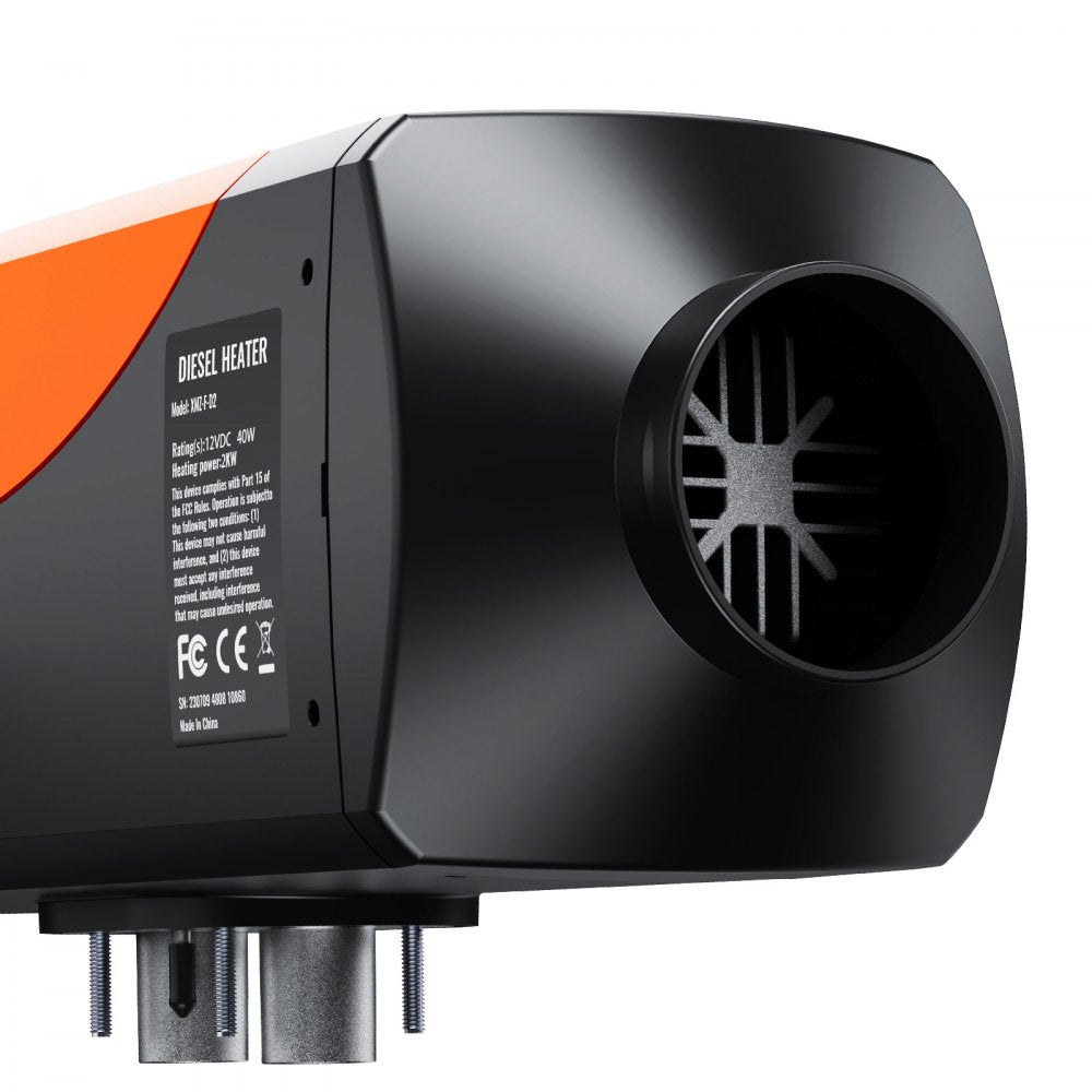 VEVOR dieselvarmer 2 kW 12/24 V – 10 l tank, LCD og fjernbetjening – billede 12