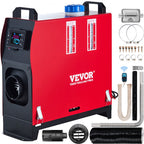 VEVOR dieselvarmer 8 kW 12 V – LCD, fjernbetjening og lyddæmper
