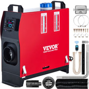 VEVOR dieselvarmer 8 kW 12 V – LCD, fjernbetjening og lyddæmper