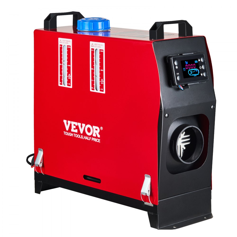 VEVOR dieselvarmer 8 kW 12 V – LCD, fjernbetjening og lyddæmper – billede 9