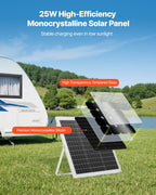VEVOR 25 W solcelle-vedligeholdelseslader til 12 V batteri – MPPT – detaljebillede 3