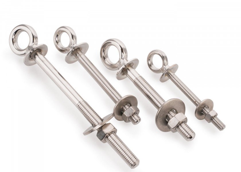 V4A Eye bolt, washer, and nut