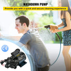 VEVOR 12 V Washdown Vandpumpe – 7 GPM / 26 L/min – 60 PSI Selvansugende Trykpumpe til RV, Marine & Camping - SejlStrøm