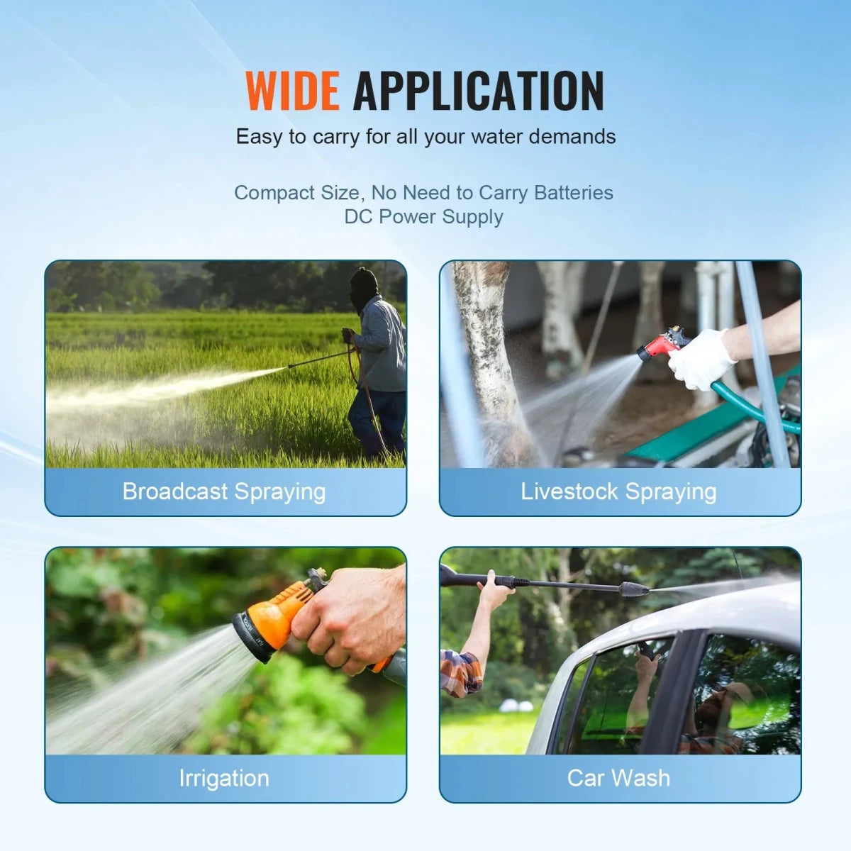 VEVOR 12V Vandpumpe 20,8 L/min – 4,8 Bar Membranpumpe med Trykafbryder til RV, Camping & Båd - SejlStrøm