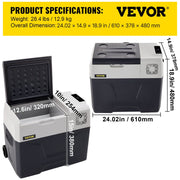 VEVOR kompressor køleboks – 40 liter, producentens produktoversigt 6