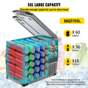 VEVOR kompressor køleboks – 55 liter, producentens produktoversigt 1