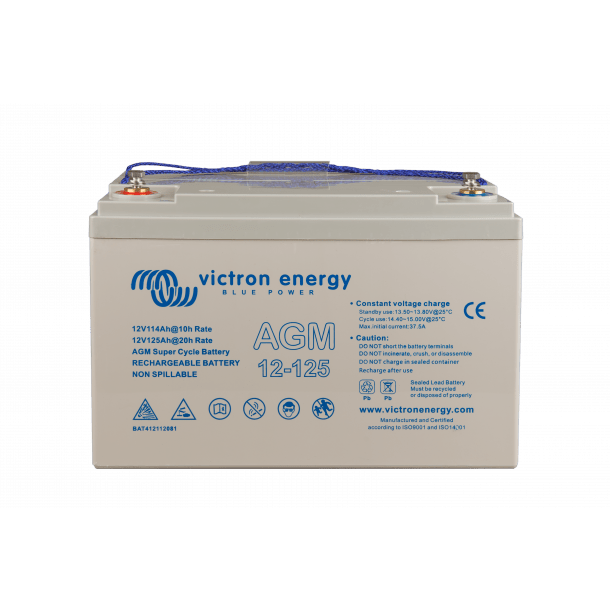 Victron 12V/125Ah AGM Super Cycle Battery (M8)