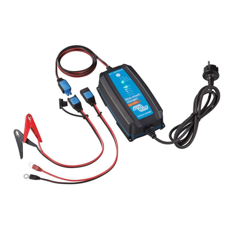 Victron Blue Smart IP65 Charger 12/10 + DC connector – 12 V Batterioplader med Bluetooth - SejlStrøm
