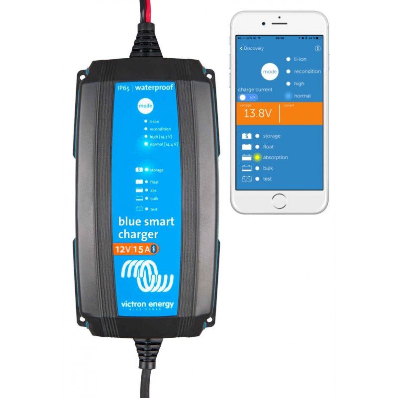 Victron Blue Smart IP65 Charger 12/15 + DC connector - SejlStrøm