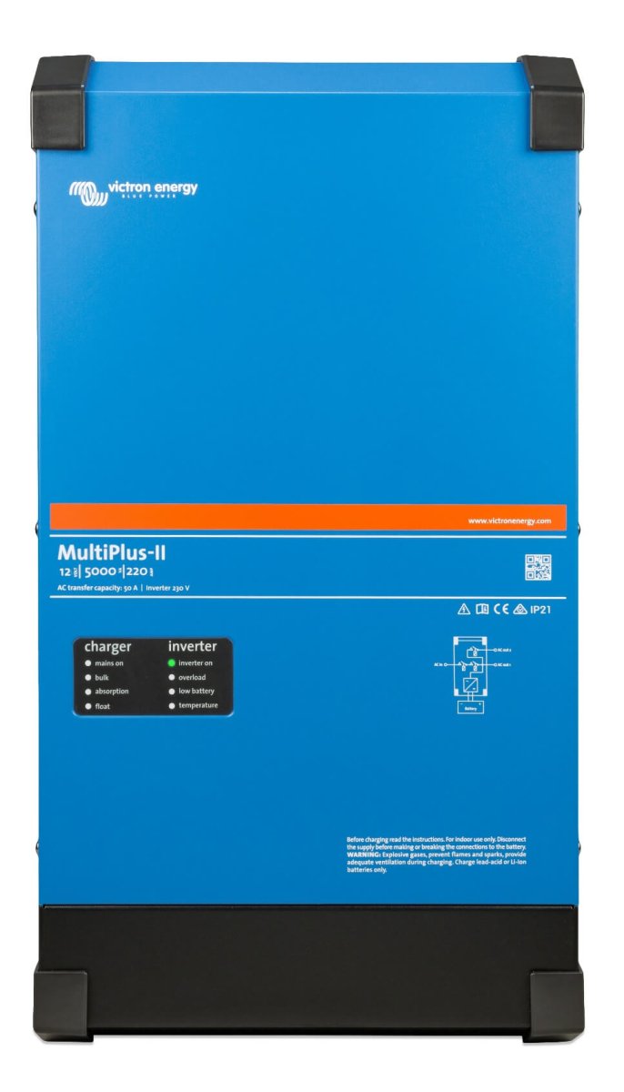 Victron MultiPlus-II 12/5000/220-50 – 12 V Inverter & Batterioplader (5000 VA / 4000 W, 220 A Charger, 50 A Transfer) - SejlStrøm