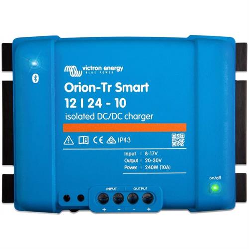 Victron Orion - Tr Smart DC - DC Charger – 12 V → 24 V, 10 A (240 W, Isoleret) - SejlStrøm