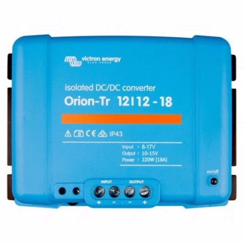 Victron Orion‑Tr 12/12 V DC‑DC Converter – 18 A (220 W, Isoleret) - SejlStrøm