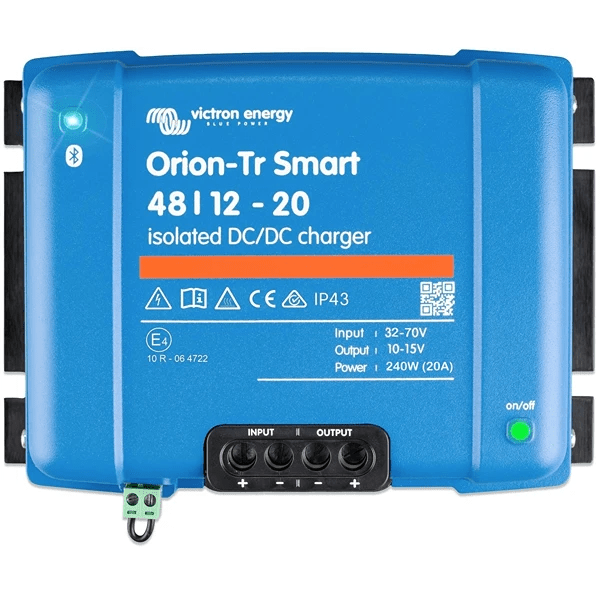 Victron Orion‑Tr Smart DC‑DC Charger – 48 V → 12 V, 20 A (240 W, Isoleret) - SejlStrøm