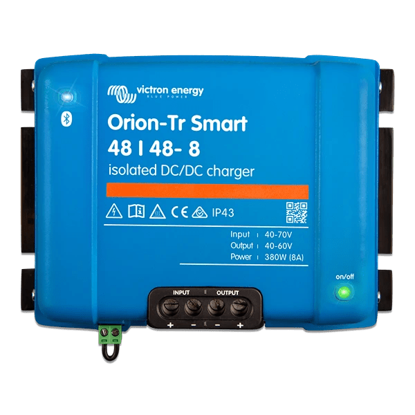 Victron Orion‑Tr Smart DC‑DC Charger – 48 V → 48 V, 8 A (380 W, Galvanisk Isoleret) - SejlStrøm