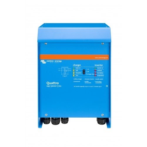 Victron Quattro 24/3000/70 - 50/50 – 24 V Inverter & Batterioplader (3000 VA, 70 A) - SejlStrøm