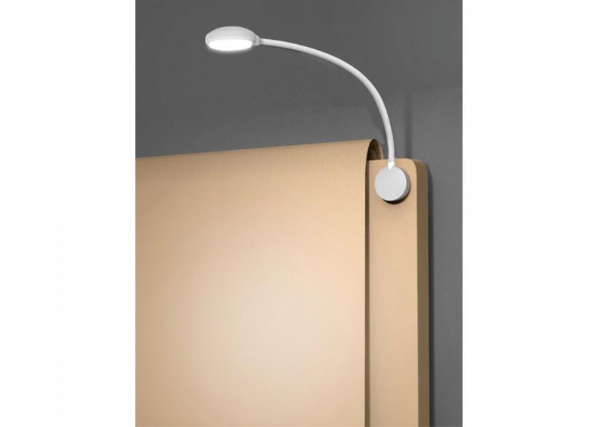 VOLOS LED - læselampe med 2 USB - opladningsporte / hvid - SejlStrøm