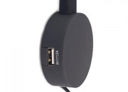 VOLOS LED - læselampe med 2 USB - opladningsporte / sort - SejlStrøm