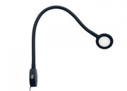 VOLOS LED - læselampe med 2 USB - opladningsporte / sort - SejlStrøm